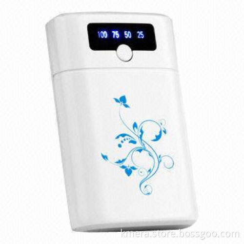8,000mAh High Capacity Business Power Bank, High Tech, Blue LED Digital Display, Smart/Fashionable
